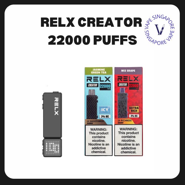 Relx Creator 22000 Puffs Singapore | SG Vape Shop Singapore Vape Singapore SG Vape Relx Creator 22000 Puffs Singapore | SG Vape Shop Singapore Vape Singapore SG Vape