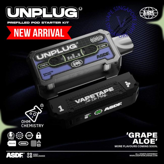 Vapetape Unplug / Offgrid Cartridge Refill 12K Puff | SG Vape Shop ...